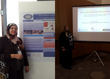 Assistant Professor Dr. Buthaina Abdul Monam from the College of Science participated at an international scientific conference